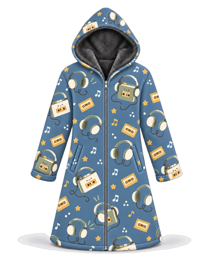 Cassette Club Hoodie Blanket Cloak