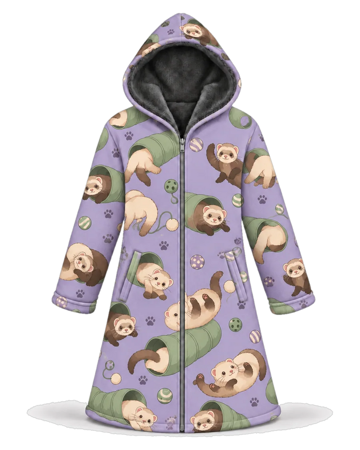Ferret Friends Hoodie Blanket Cloak