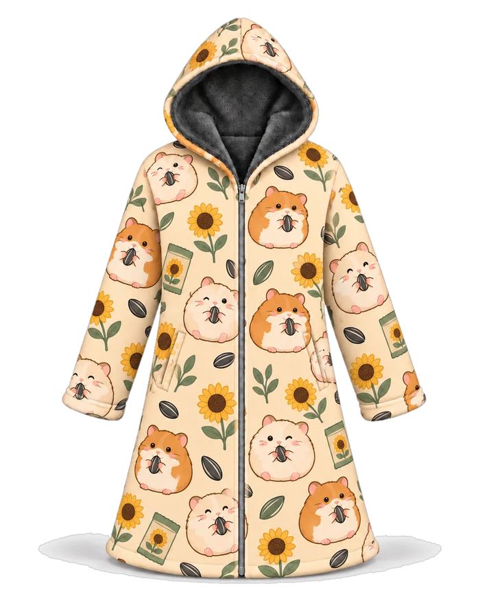 Hamster Seeds Hoodie Blanket Cloak