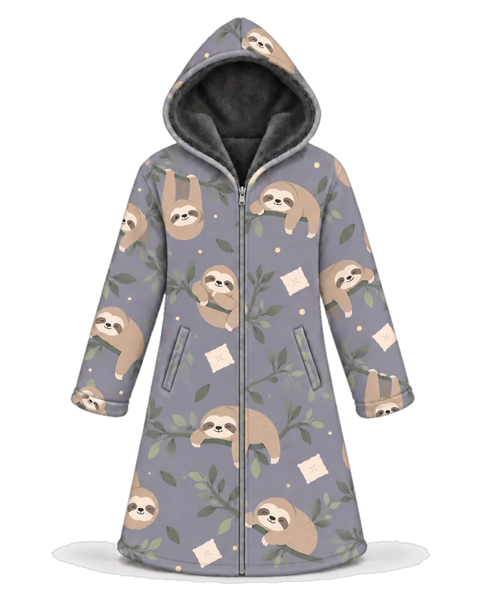 Lazy Sloth Hoodie Blanket Cloak