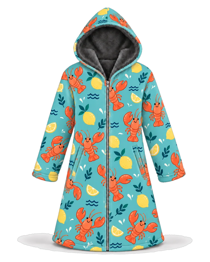 Lobster Shack Hoodie Blanket Cloak