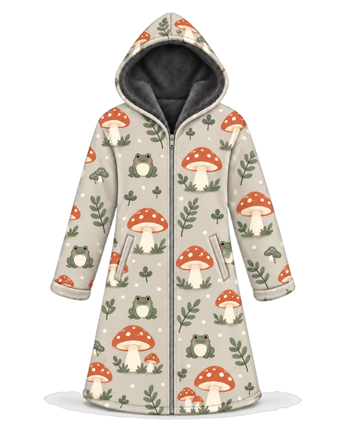 Mushroom Forest Hoodie Blanket Cloak