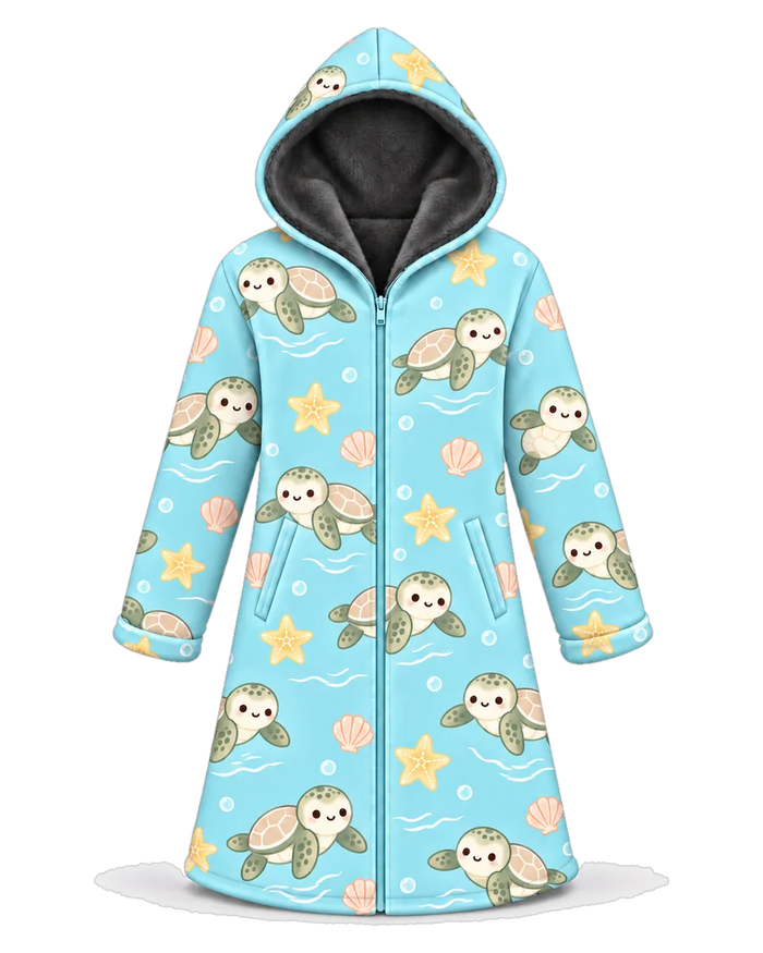 Sea Turtle Hoodie Blanket Cloak
