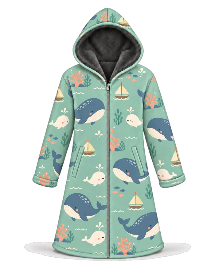 Whale Song Hoodie Blanket Cloak